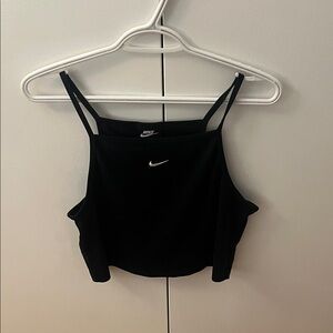 Nike Black Double-Strap Cropped Camisole